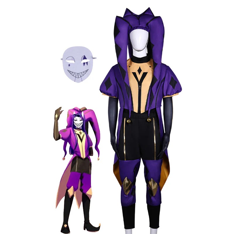 The Freak Circus Jester Halloween Cosplay Costumes Type B