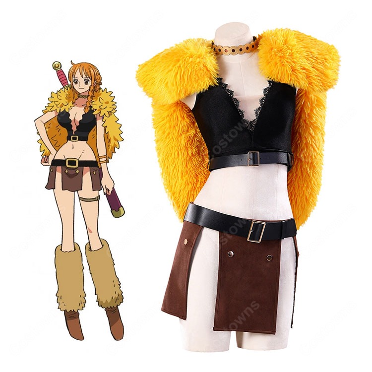 One Piece Nami Cosplay Costume Uniform Role Play Halloween Carnival 