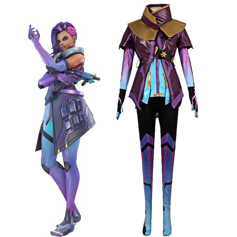 Overwatch Sombra Cosplay Costume