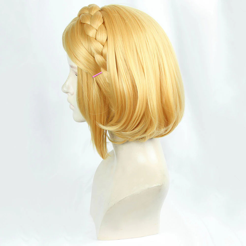 The Legend of Zelda：Breath Of The Wild 2 Princess Golden Cosplay Wig