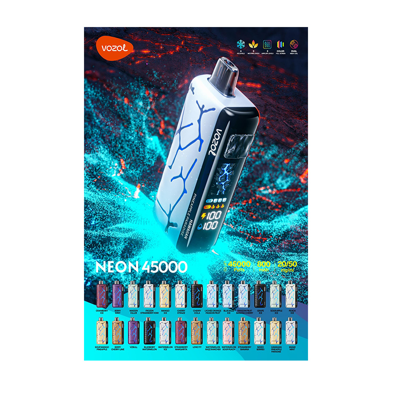 [Europe-PL01] Authentic VOZOL NEON 45000 45K Kit 20ml