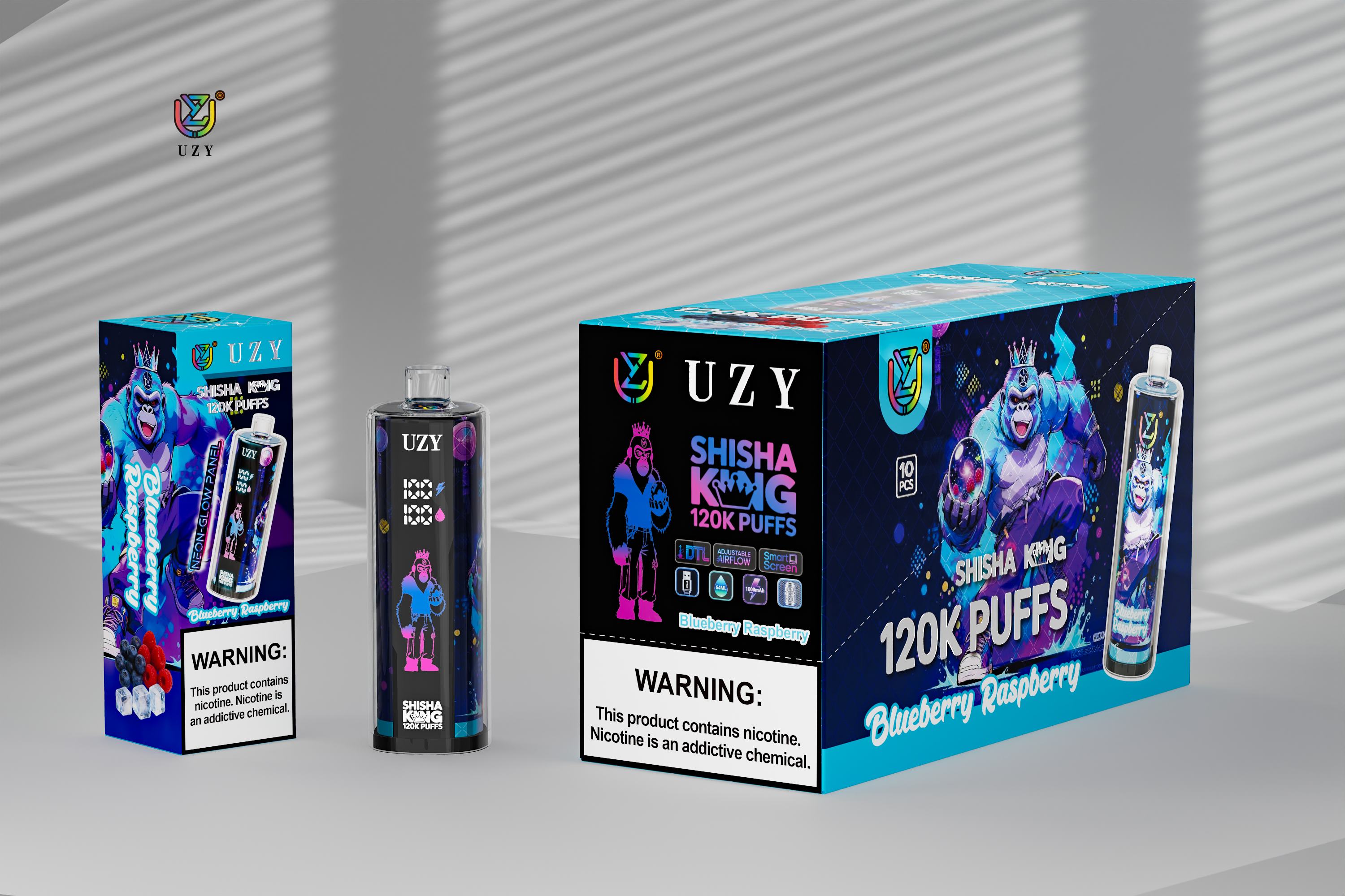 [Europe-DE01] UZY SHISHA HOOKAH KING 120000 kit