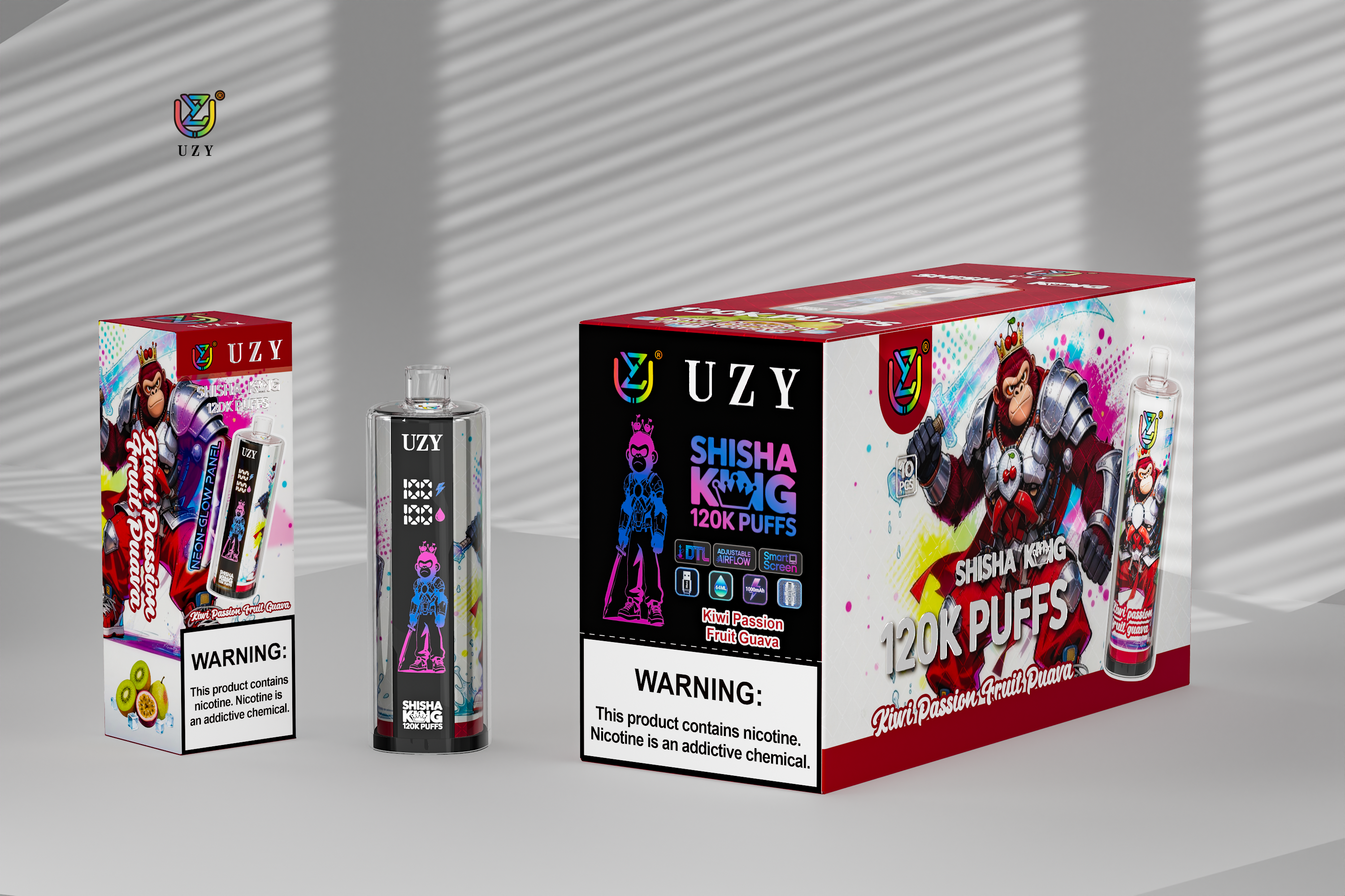 [Europe-DE01] UZY SHISHA HOOKAH KING 120000 kit