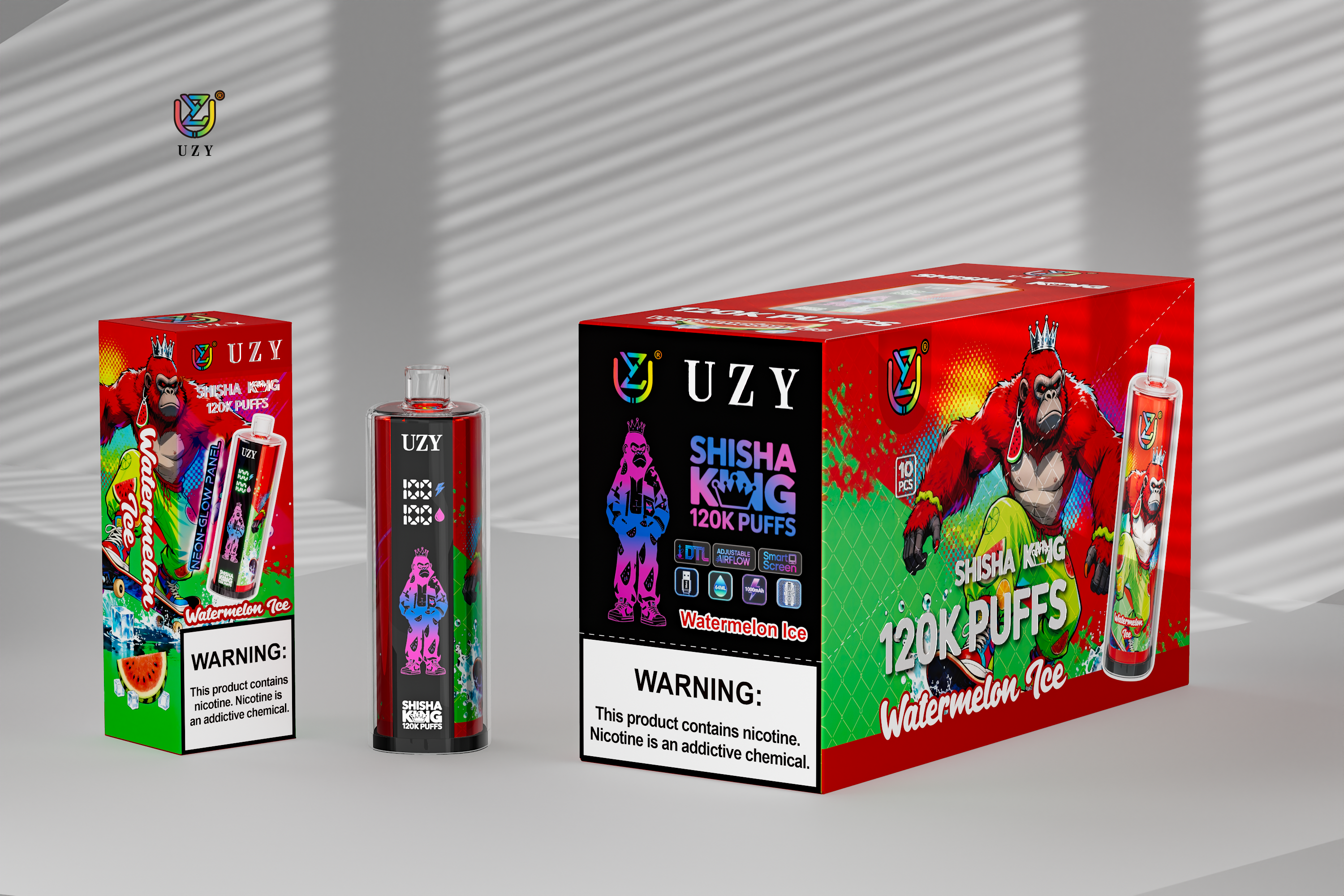 [Europe-DE01] UZY SHISHA HOOKAH KING 120000 kit