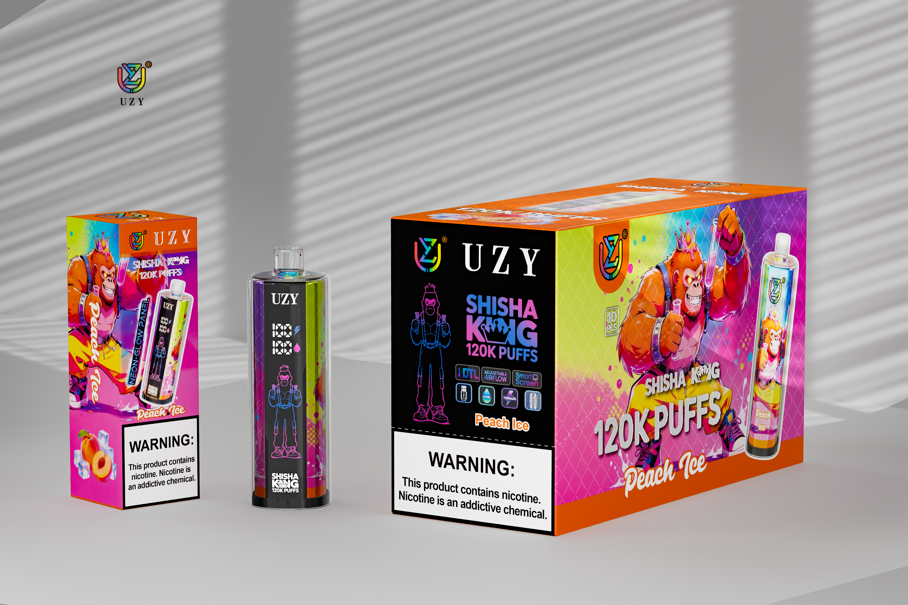 [Europe-DE01] UZY SHISHA HOOKAH KING 120000 kit