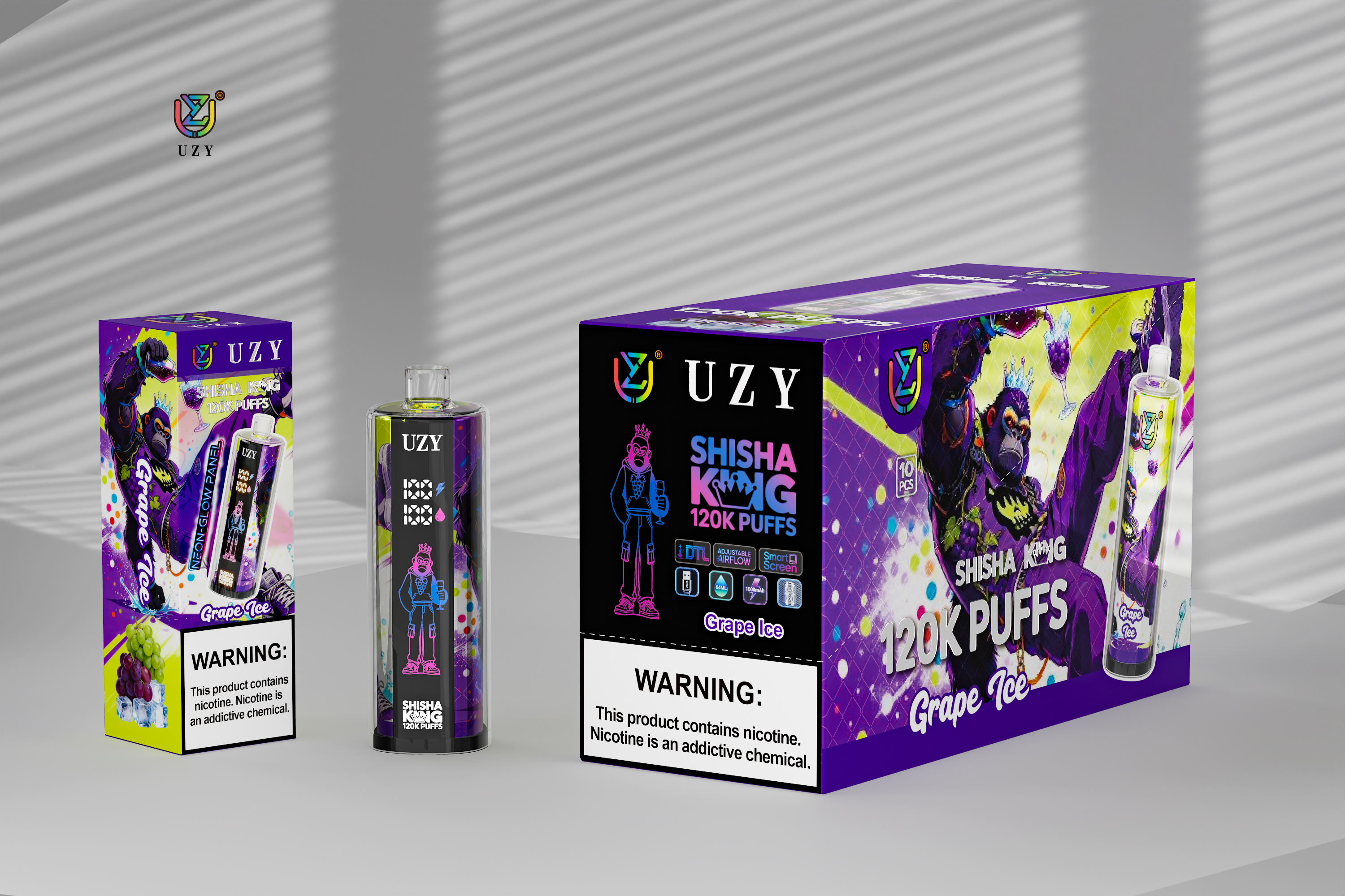 [Europe-DE01] UZY SHISHA HOOKAH KING 120000 kit