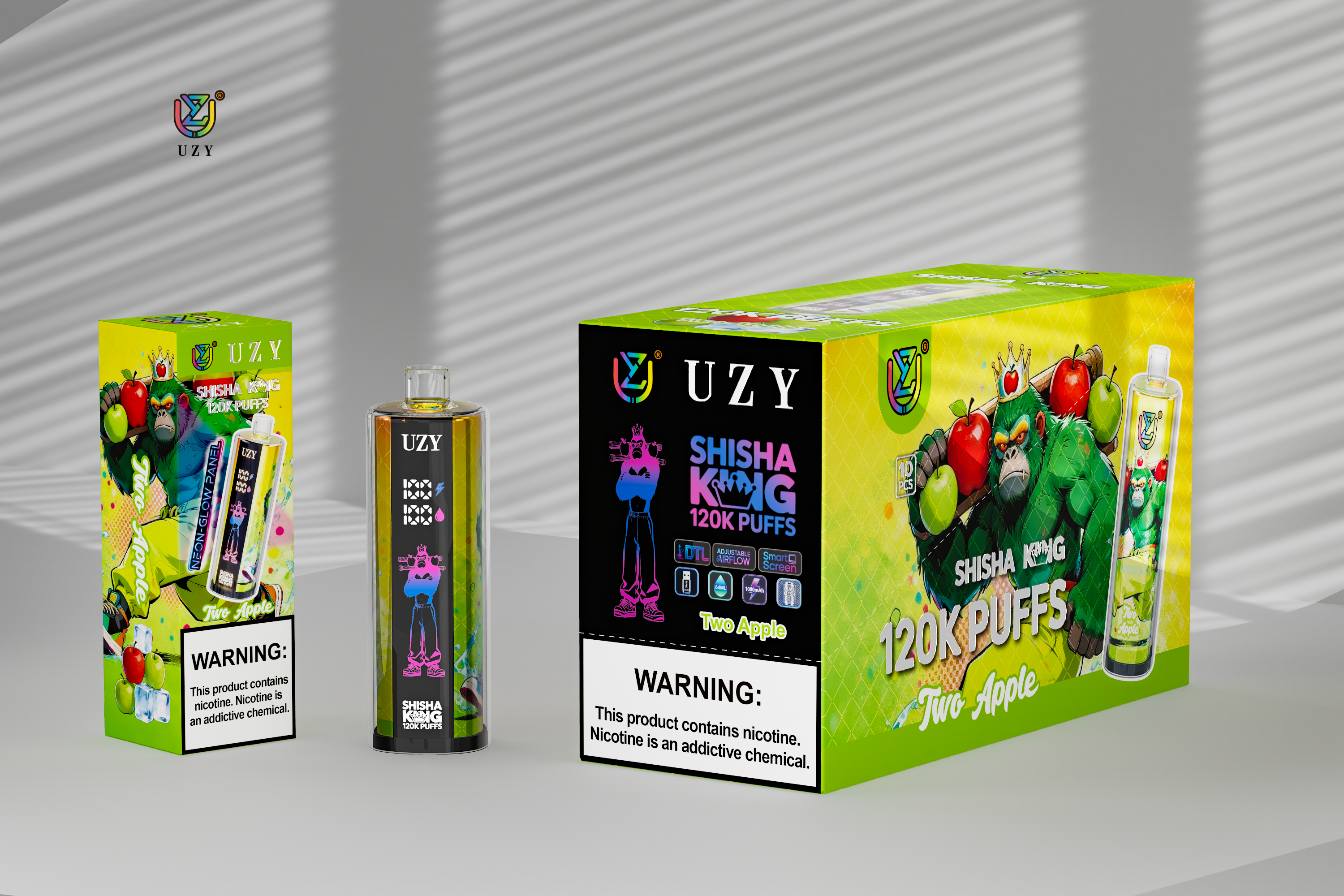 [Europe-DE01] UZY SHISHA HOOKAH KING 120000 kit