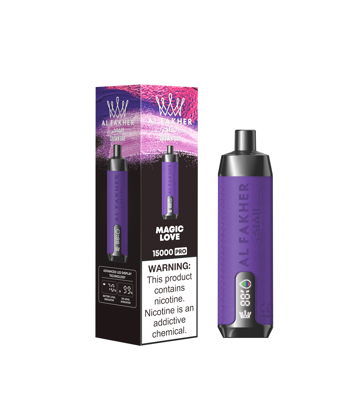 [Global-CN01] Al fakher Crown Bar 15000 Pro Kit 28ml