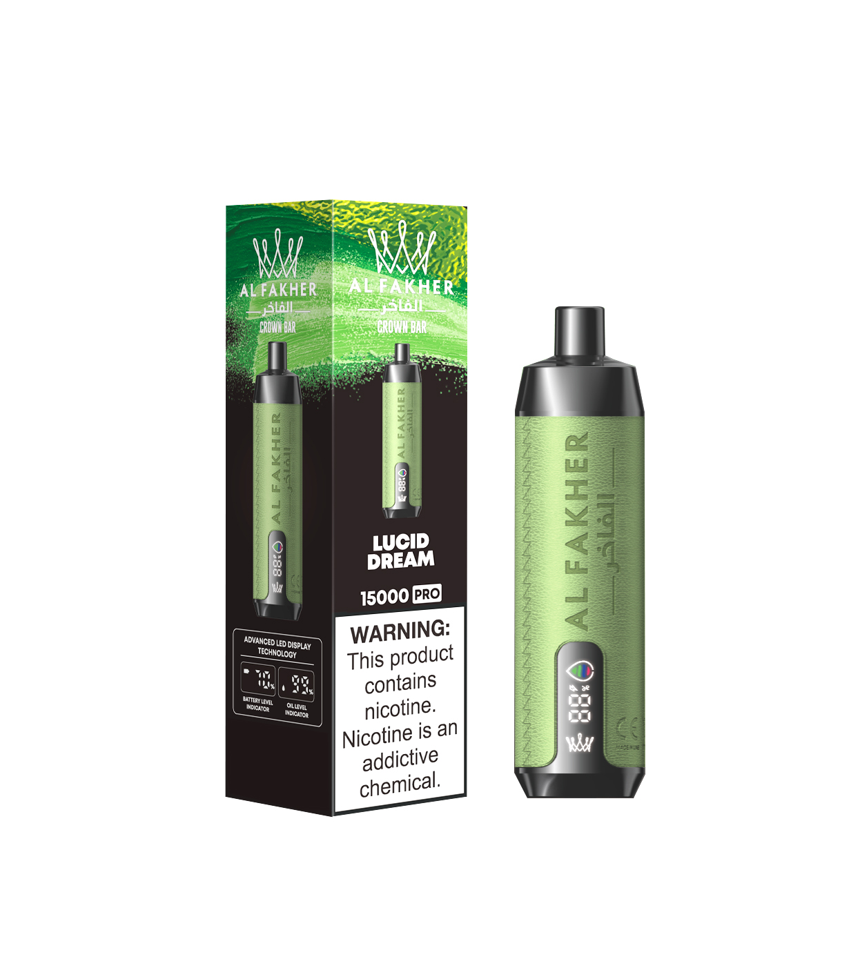 [Global-CN01] Al fakher Crown Bar 15000 Pro Kit 28ml