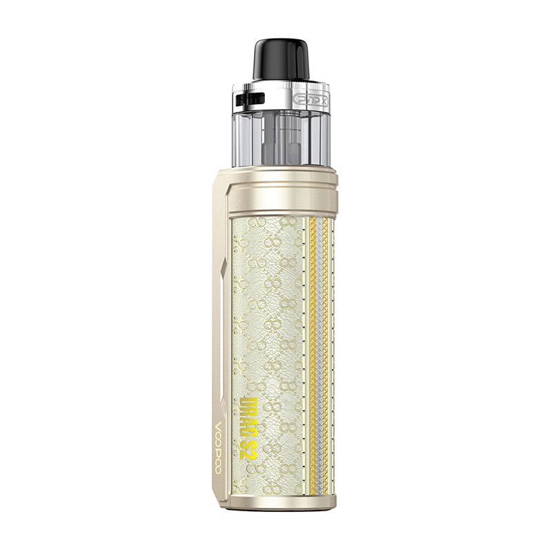 voopoo drag s2 cartridge 60W Box Mod Kit with PnP X DTL / MTL 2500mAh 5ml Voopoo Vape Kits Top Dry Herb Vaporizers Colour:Pearl Silver