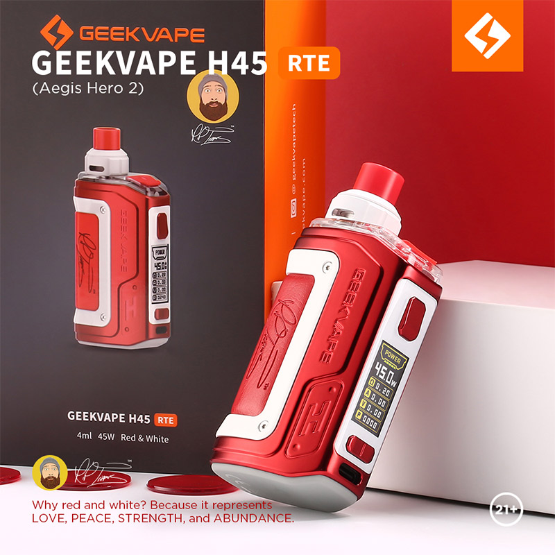 [Global-CN02] Geekvape H45 (Aegis Hero 2) Pod System Kit 1400mAh 4ml-CigBest