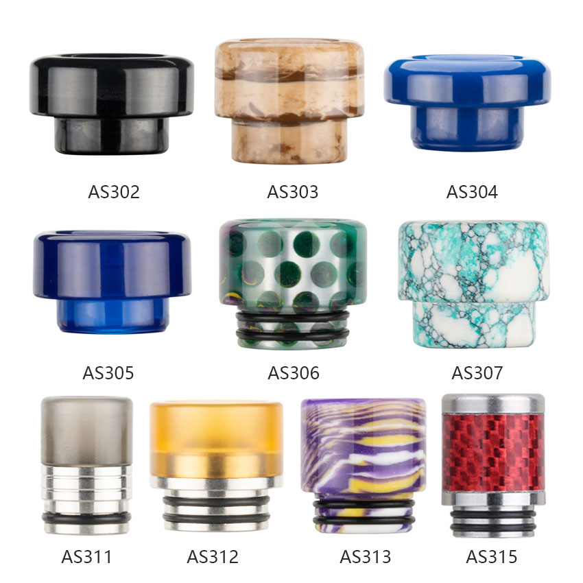[Global-CN02] Reewape Resin 810 Drip Tip Random Color (10pcs/pack)-CigBest