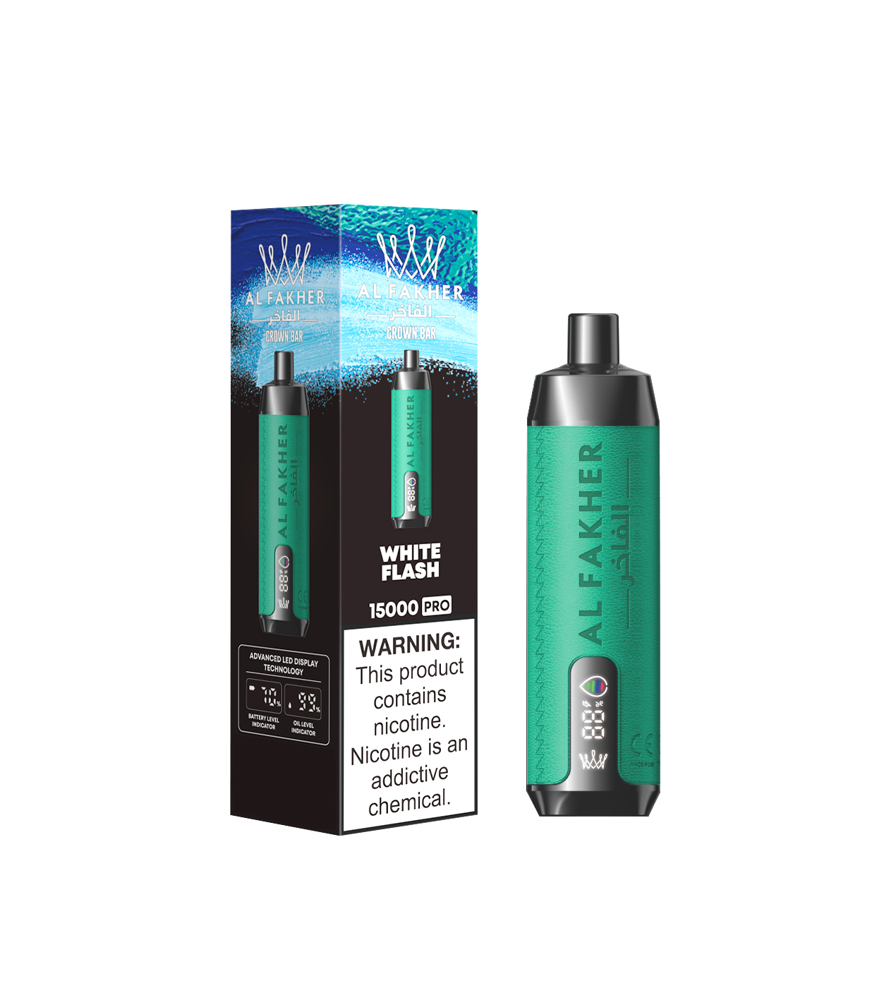 [Global-CN01] Al fakher Crown Bar 15000 Pro Kit 28ml