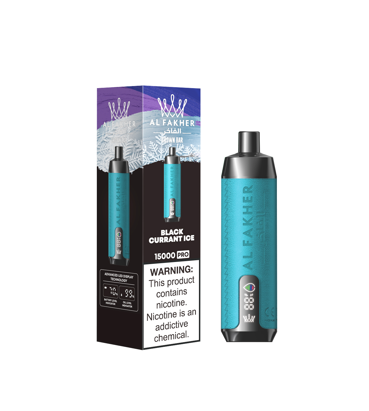 [Global-CN01] Al fakher Crown Bar 15000 Pro Kit 28ml