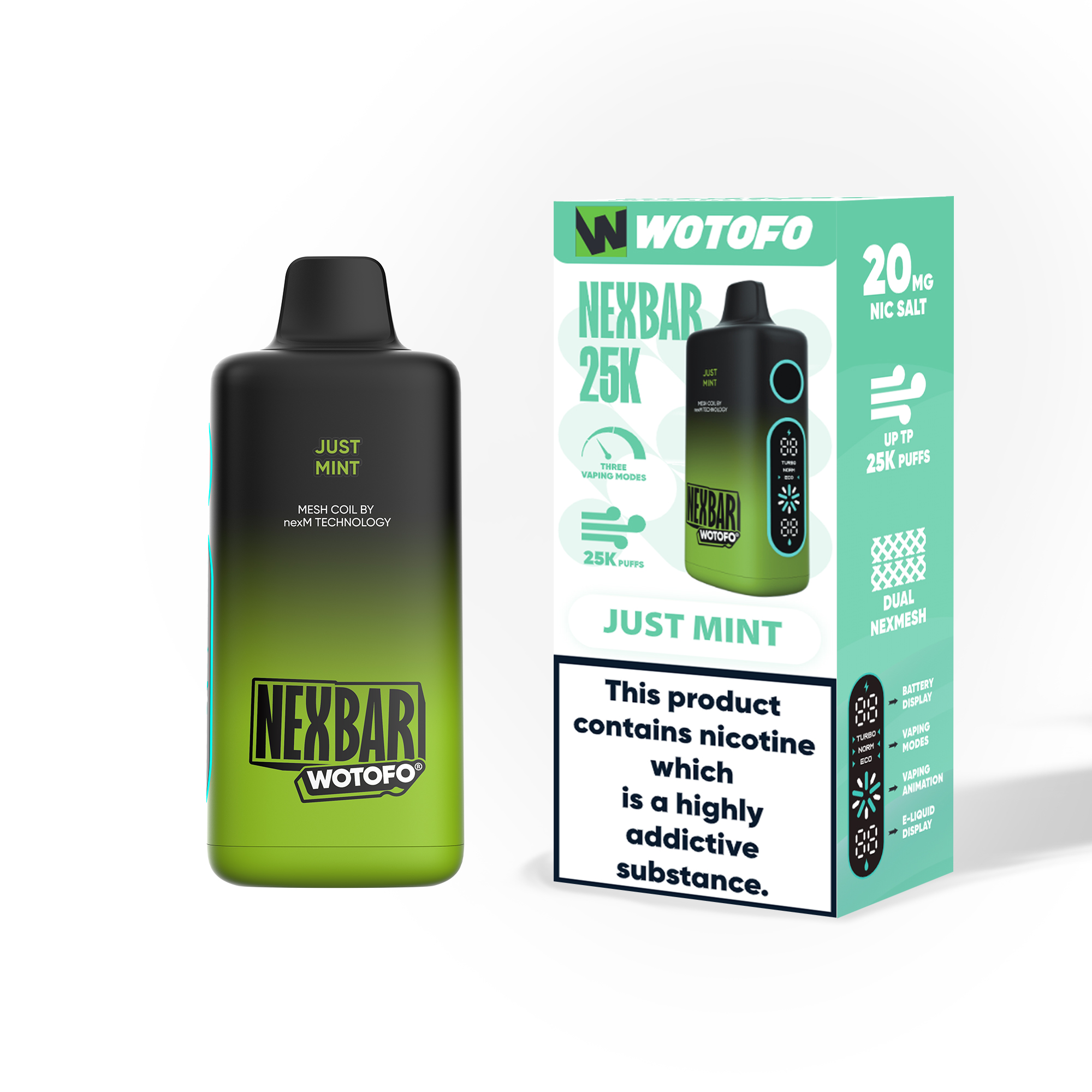 [Europe-DE01] Wotofo nexBAR 25K 25000 Kit 25ml