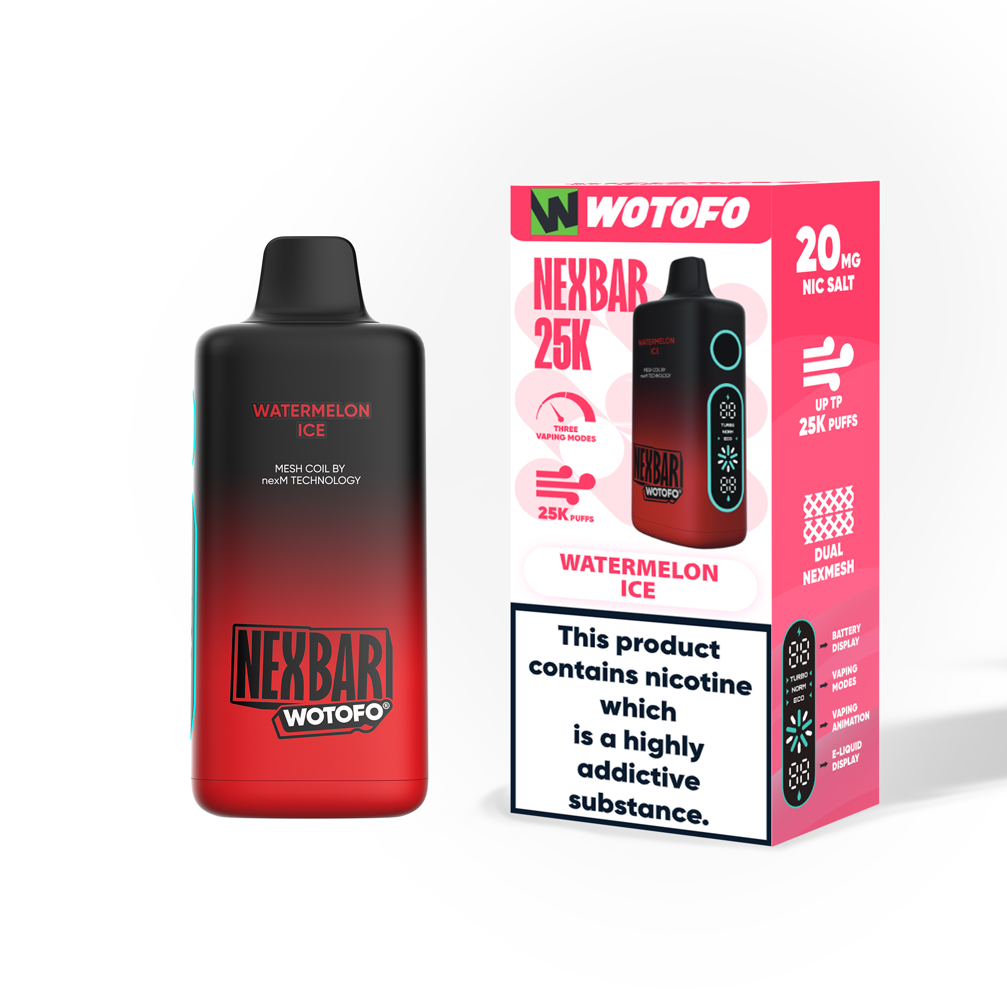 [Europe-DE01] Wotofo nexBAR 25K 25000 Kit 25ml