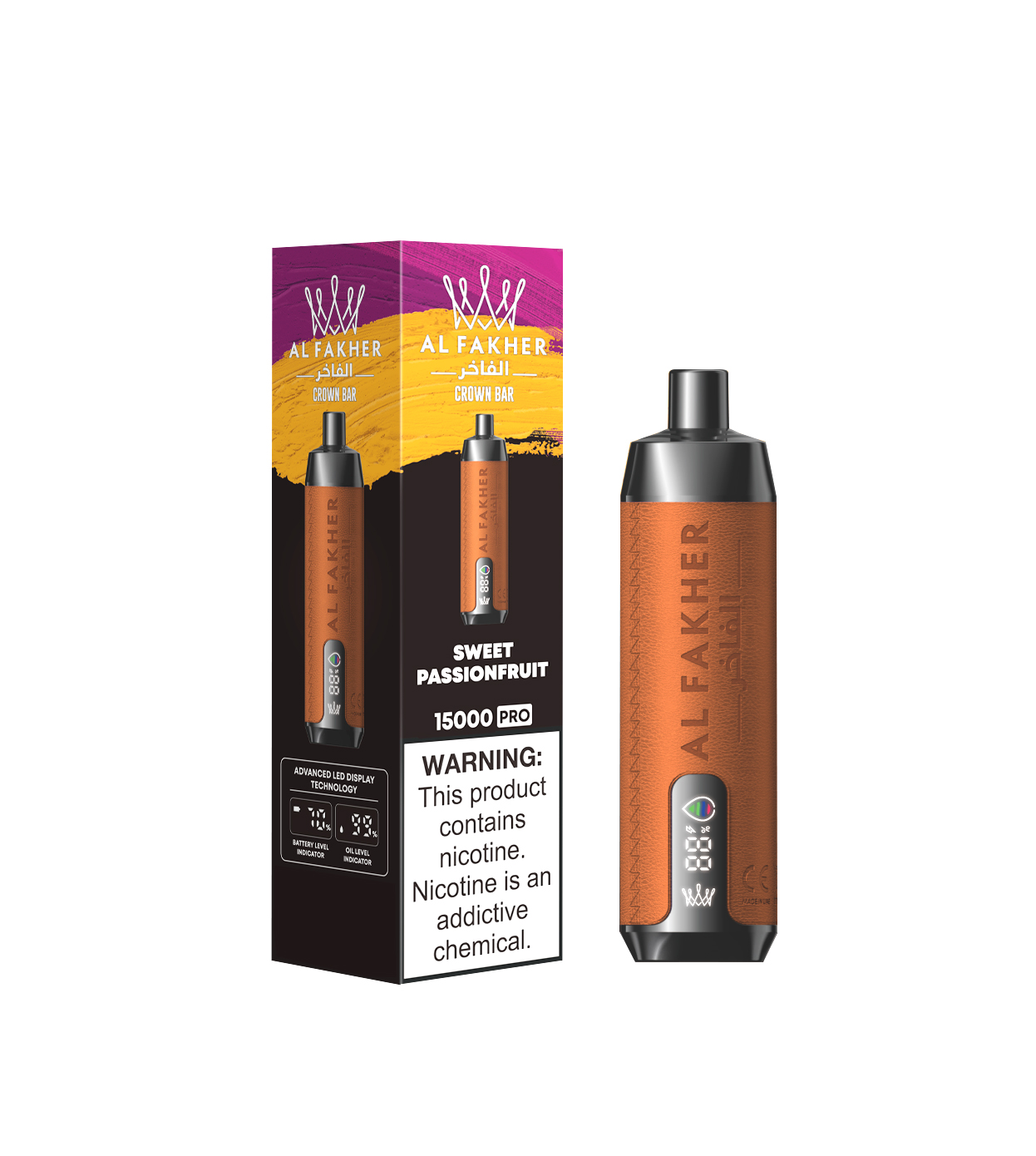 [Global-CN01] Al fakher Crown Bar 15000 Pro Kit 28ml