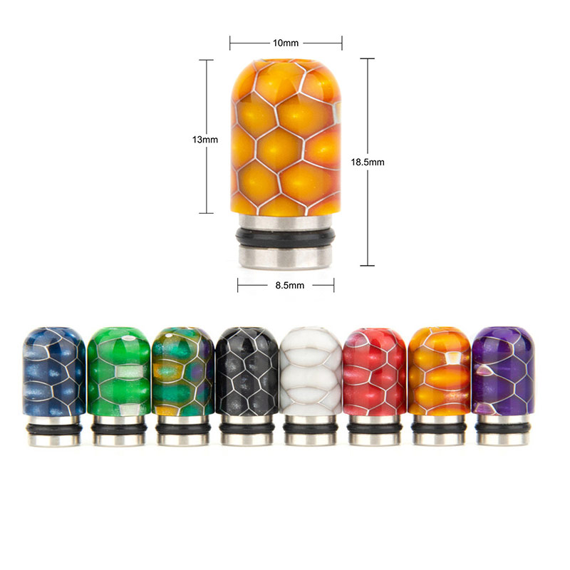 [Global-CN02] Reewape Resin 510 Drip Tip Random Color (10pcs/pack)-CigBest