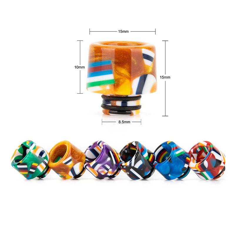 [Global-CN02] Reewape Resin 510 Drip Tip Random Color (10pcs/pack)-CigBest