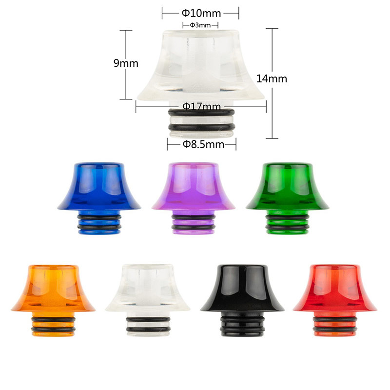 [Global-CN02] Reewape Resin 510 Drip Tip Random Color (10pcs/pack)-CigBest