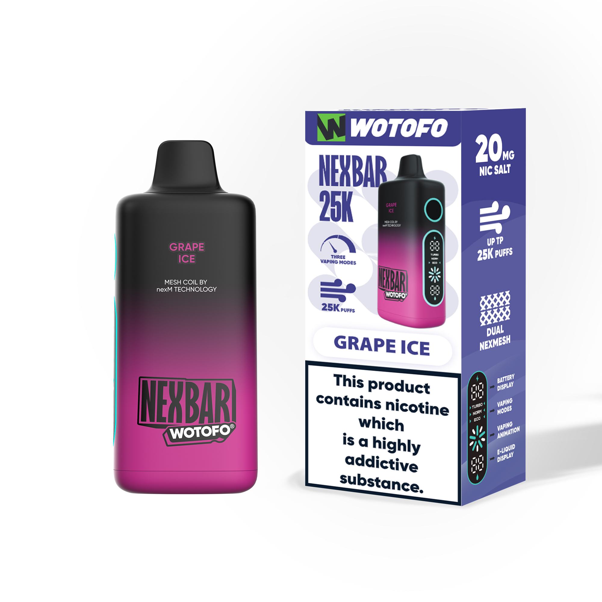 [Europe-DE01] Wotofo nexBAR 25K 25000 Kit 25ml