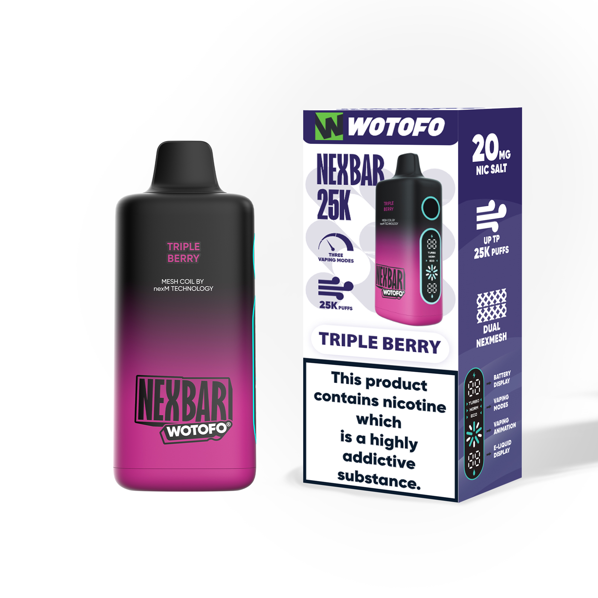 [Europe-DE01] Wotofo nexBAR 25K 25000 Kit 25ml