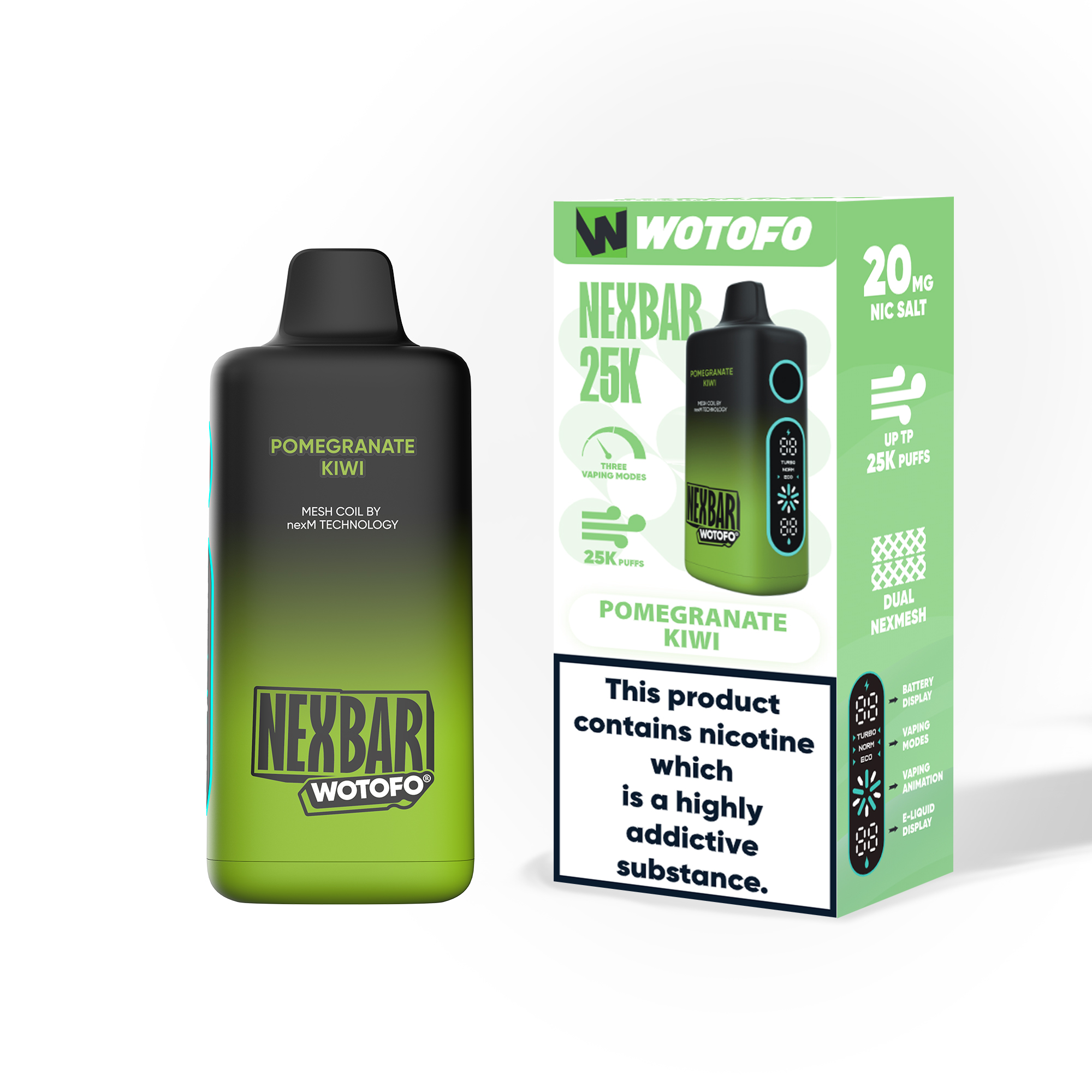 [Europe-DE01] Wotofo nexBAR 25K 25000 Kit 25ml