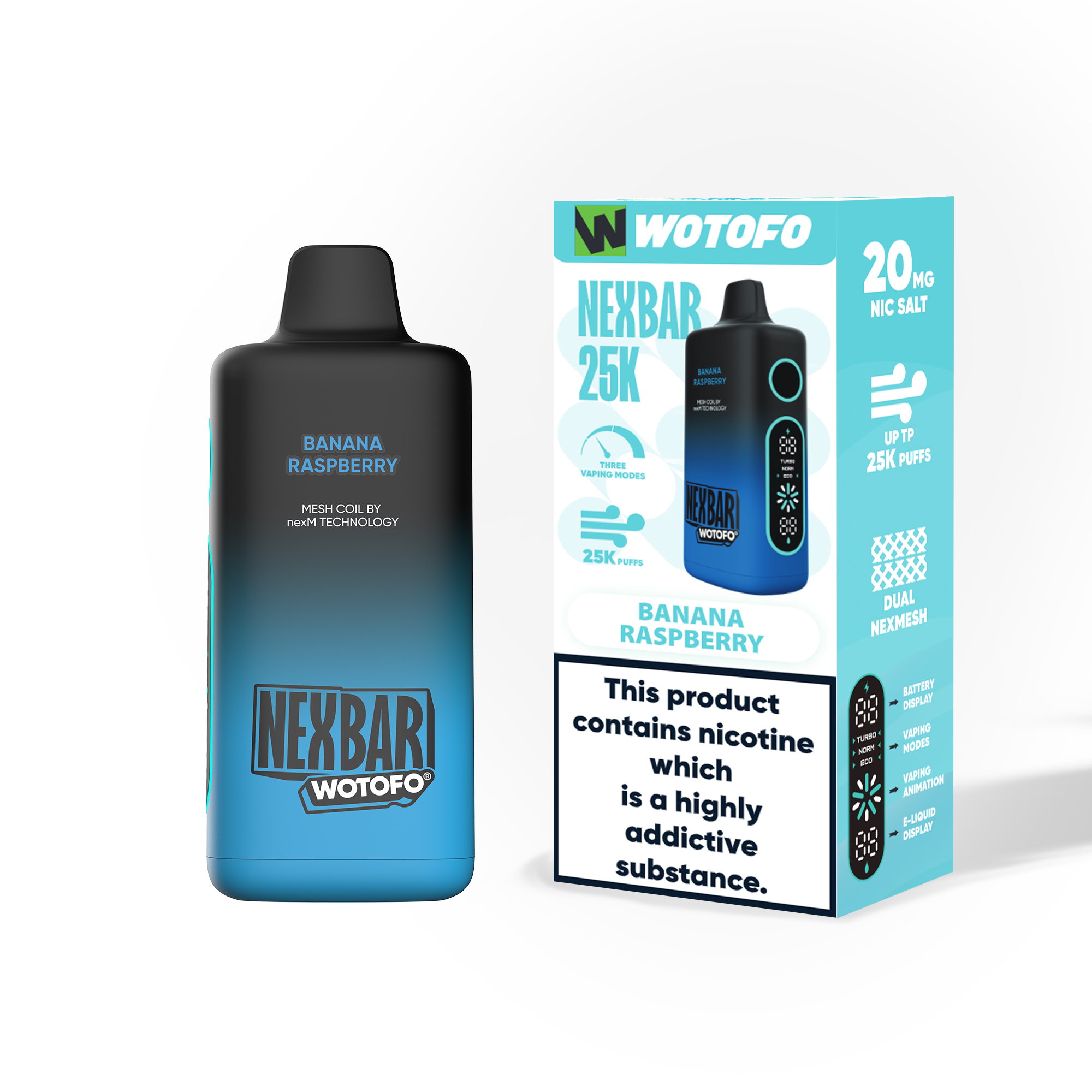 [Europe-DE01] Wotofo nexBAR 25K 25000 Kit 25ml