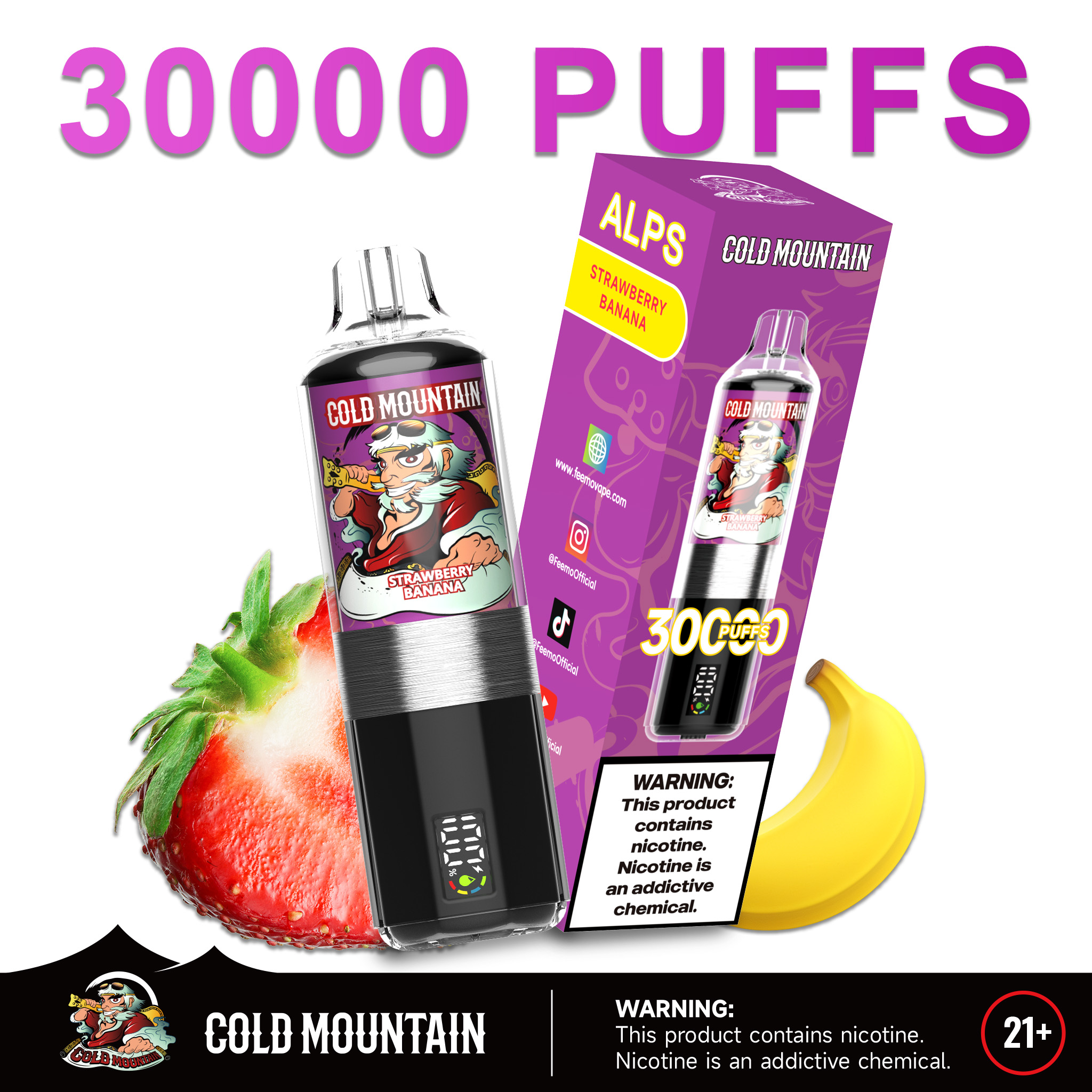 [Europe-PL01] Cold Mountain ALPS Kit Shisha Big Cloud 35ml-CigBest