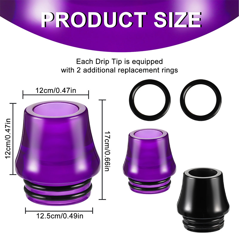 [Global-CN02][Pre-order] Reewape AS349 810 Drip Tip Random Color (10pcs/pack)-CigBest