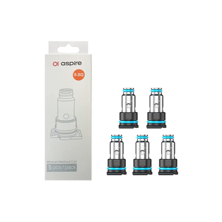 [Global-CN02] Aspire Minican Meshed Coil for Minican 2 / Minican+ / Minican / Minican 3 / Minican 3 Pro Kit (5pcs/pack)-CigBest
