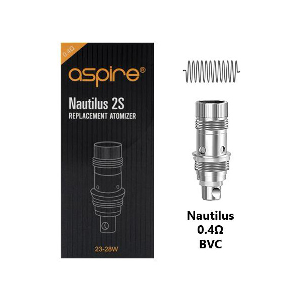[Global-CN02] Aspire 0.4ohm Replacement Coils For Aspire Nautilus 2S Tank ,Nautilus 2 ,Nautilus AIO,Nautilus Mini,Nautilus (5pcs/Pack)-CigBest