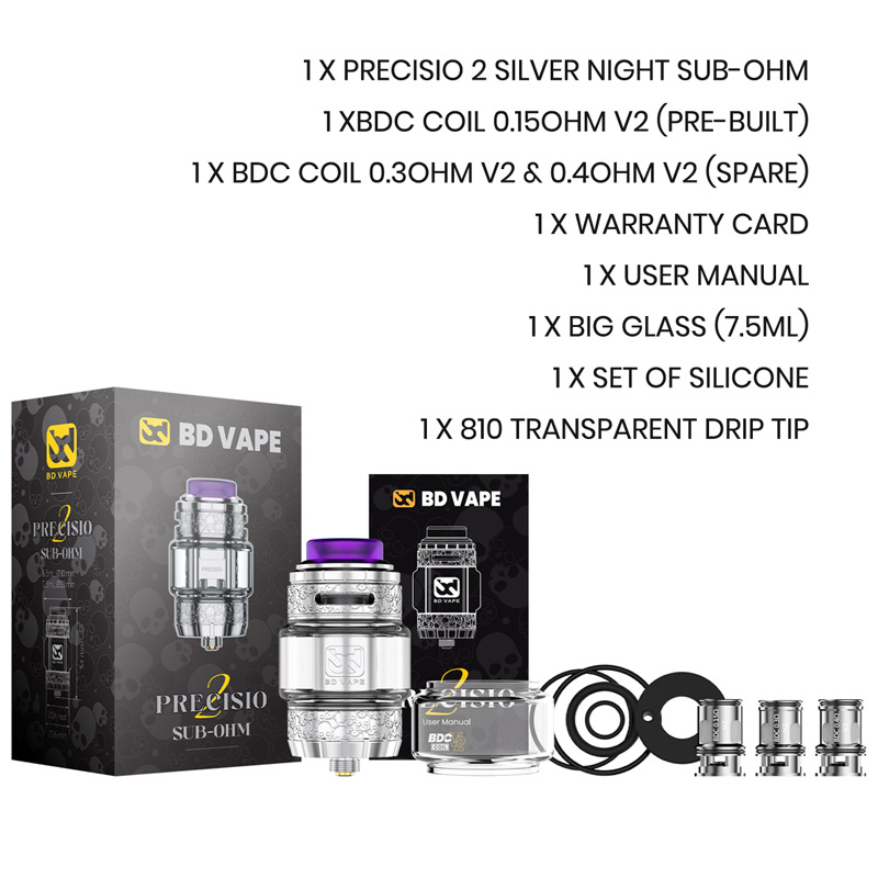 BD Vape Precisio 2 Sub-ohm Tank 5.5ml/7.5ml