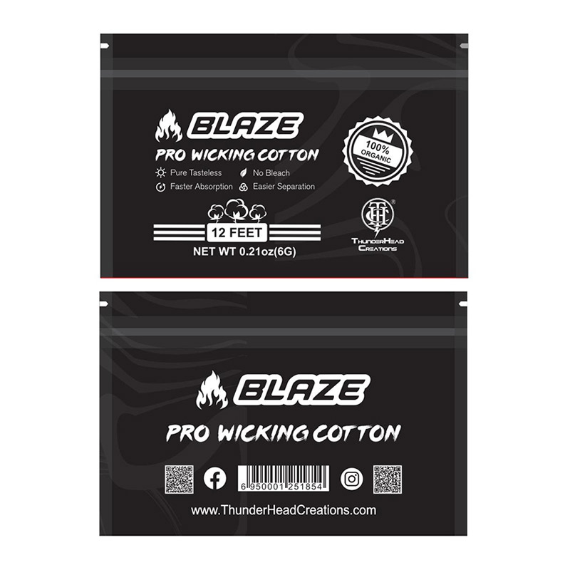 [Global-CN04] ThunderHead Creations Blaze Pro Wicking Cotton-CigBest