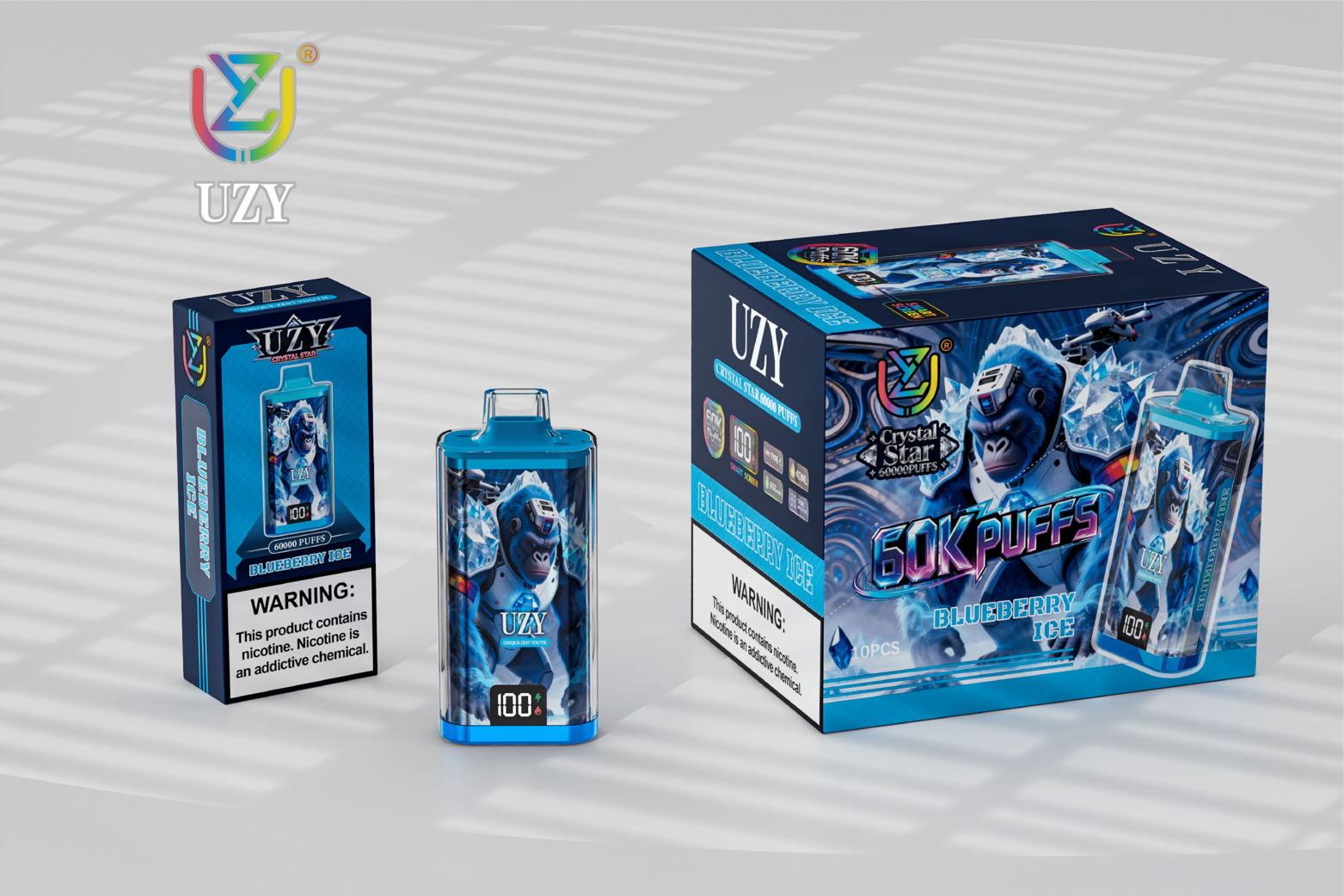 [Europe-DE01] UZY Crystal Star 60000 Kit kit 40ml