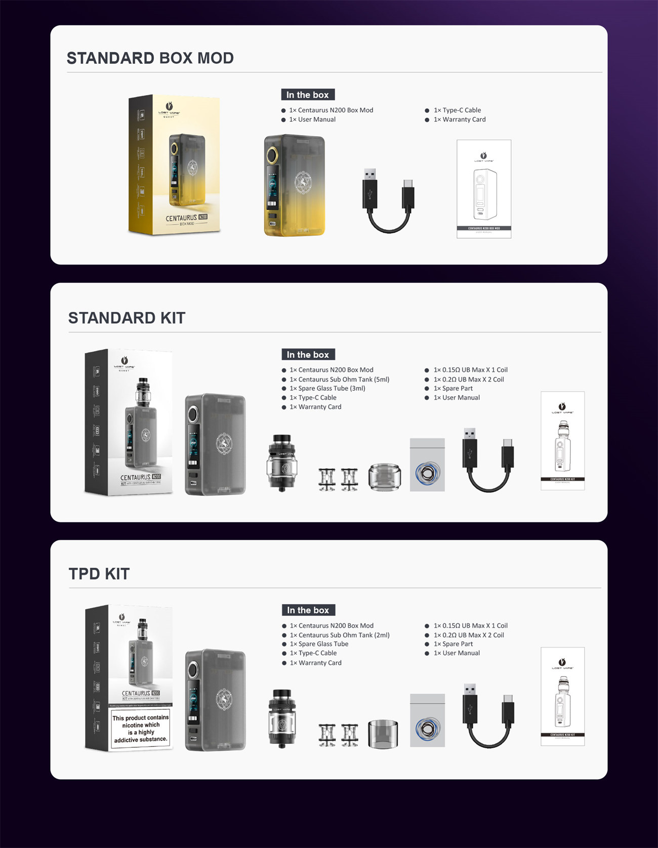 Kit Centaurus N200 Lost Vape