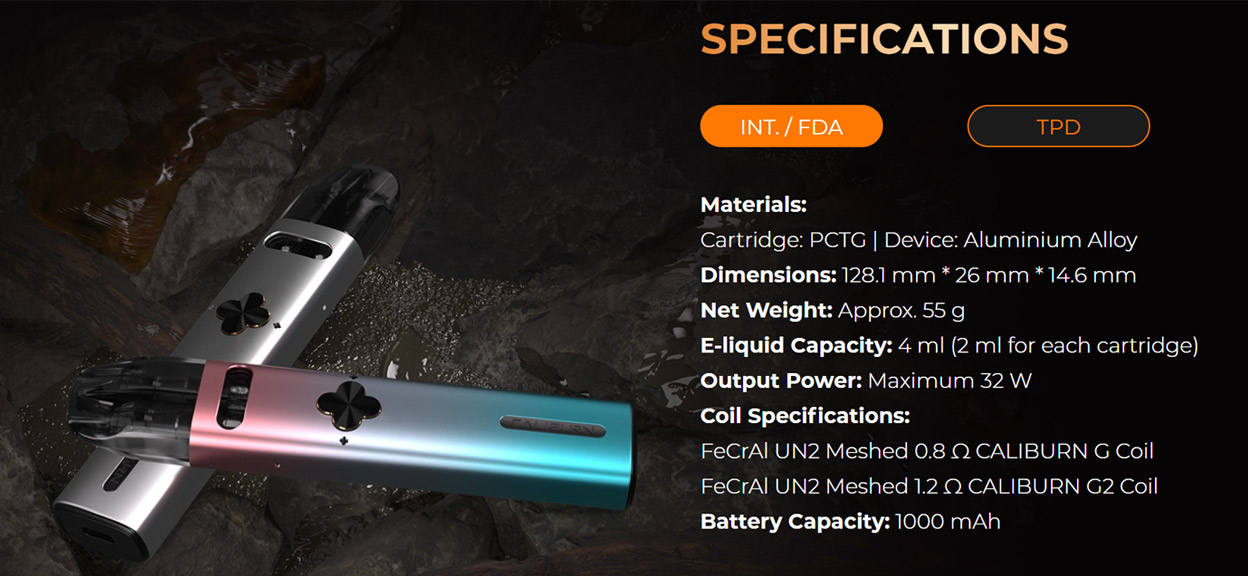 Uwell Caliburn Explorer Bausatz