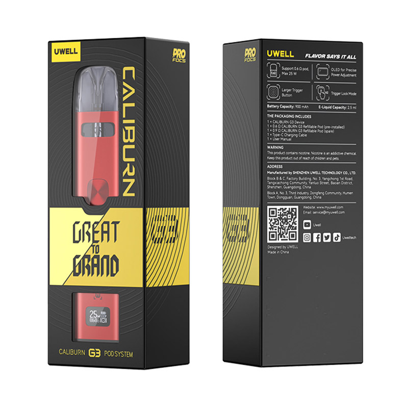 [Global-CN02] Uwell Caliburn G3 Pod System Kit 900mAh 2.5ml / 2ml-CigBest