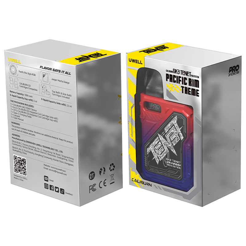 [Global-CN02] Uwell Caliburn GK3 TENET Pod System Kit 1000mAh 2.5ml-CigBest