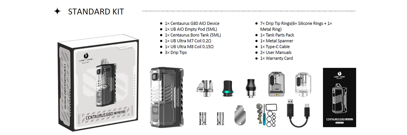 Kit Centaurus G80 AIO Lost Vape