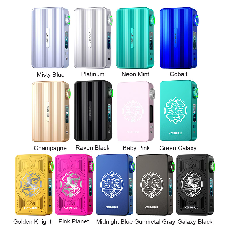 lost vape mods Centaurus M200 Box Mod Banana Cake Disposable Vape Color:Klein Blue Tobacco Flavored Raz Vape