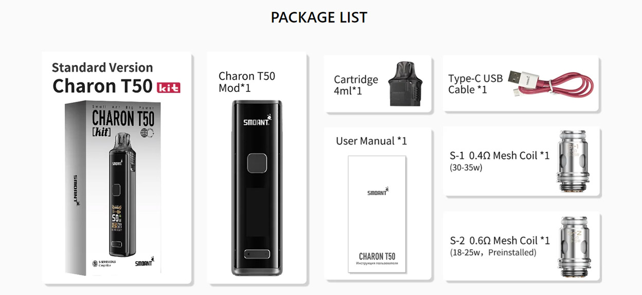 Smoant Charon T50 Bausatz