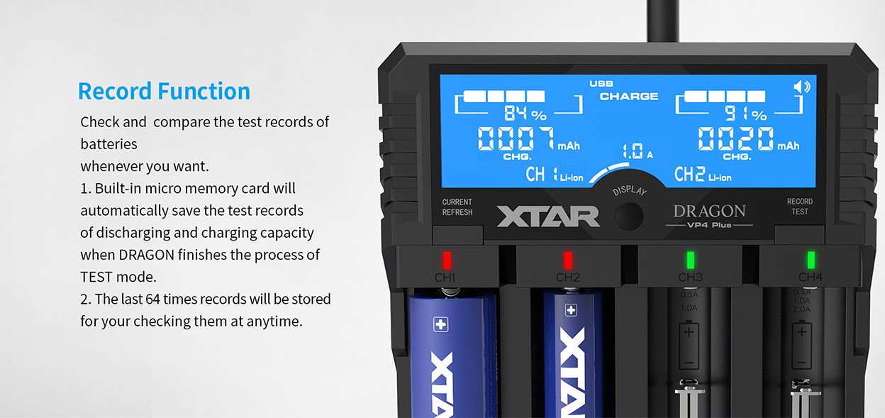 XTAR Dragon VP4 Plus Charger