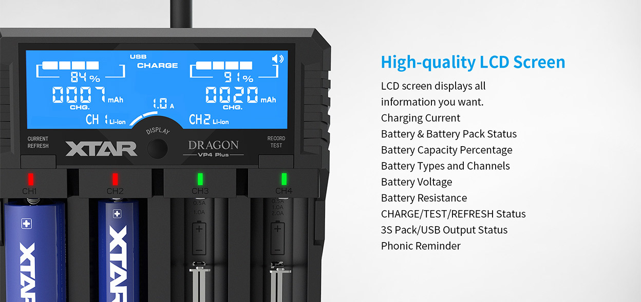 XTAR Dragon VP4 Plus Charger