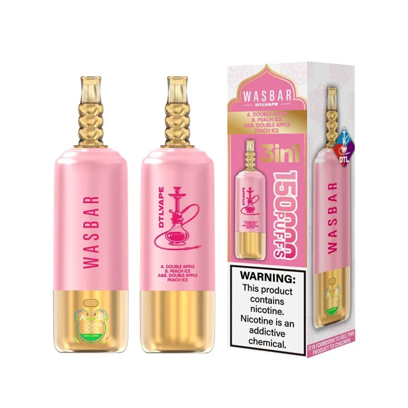 [Europe-DE01] WASBAR 3-in-1 DTL Shisha Hookah 150K 150000 Kit 60ml