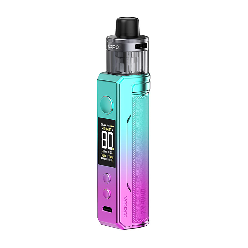 [Global-CN02] Voopoo Drag X2 80W Box Mod Kit with PnP X Cartridge DTL 5ml-CigBest