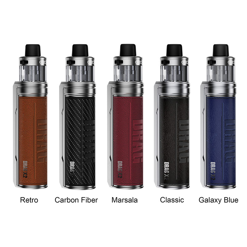 [Global-CN02] Voopoo Drag X2 80W Box Mod Kit with PnP X Cartridge DTL 5ml-CigBest