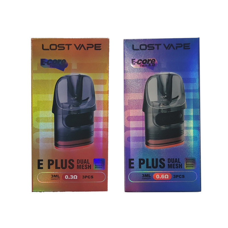 Lost Vape Centaurus E Plus Dual Mesh Cartridge for Thelema Elite 40 / Thelema Elite Art 40 / Centaurus E40 Max /Centaurus E40 Ultra / Centaurus E40 Kit / Thelema Nano Kit / Thelema Elite S Pod Kit(3pc