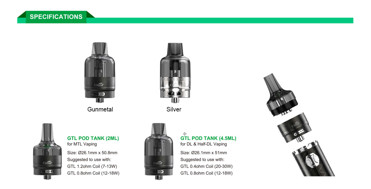 Eleaf GTL Pod Tank