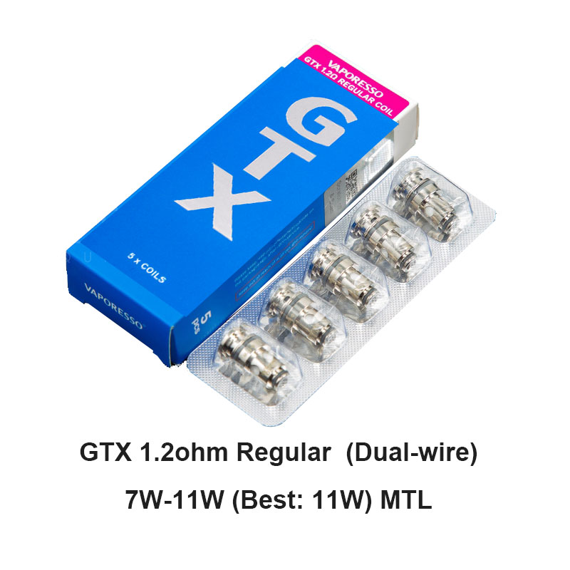 [Global-CN02] Vaporesso GTX Coil for Target 80 / Target PM30 , GTX One / Go 40 / Go 80, GEN Nano / Air 40 / PT60 / PT80 S / Gen160 / FIT 40, Xiron, Luxe PM40 / PM80 / PM80 S, SWAG PX80, Luxe XR / XR M